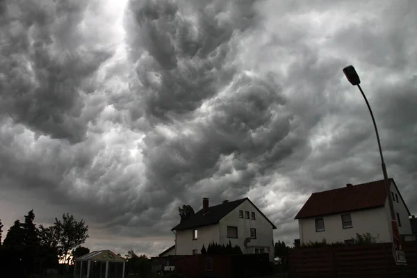 Storm Moln Himmel Med Moln Molnlandskap Och Väder — Stockfoto