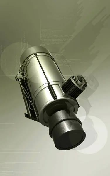Digital Illustration Luftkompressor Färg Bakgrund — Stockfoto