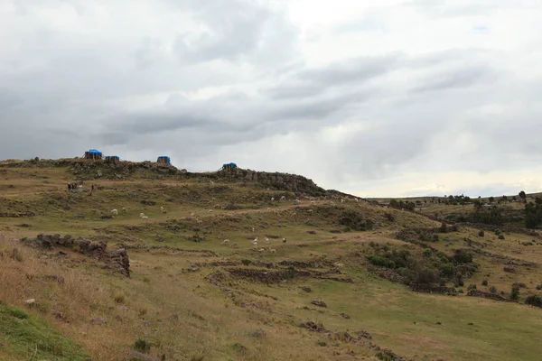 Sillustani Peru Nun Mezar Kuleleri — Stok fotoğraf