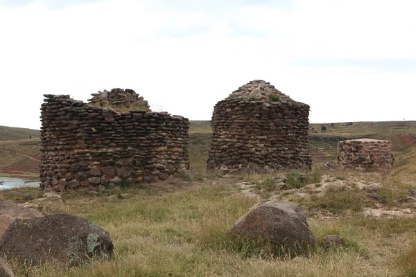 Grobowce Sillustani Peru — Zdjęcie stockowe