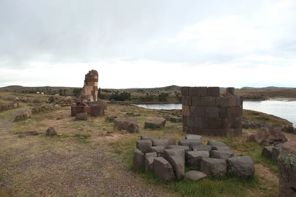 Sillustani Peru Sírjai — Stock Fotó