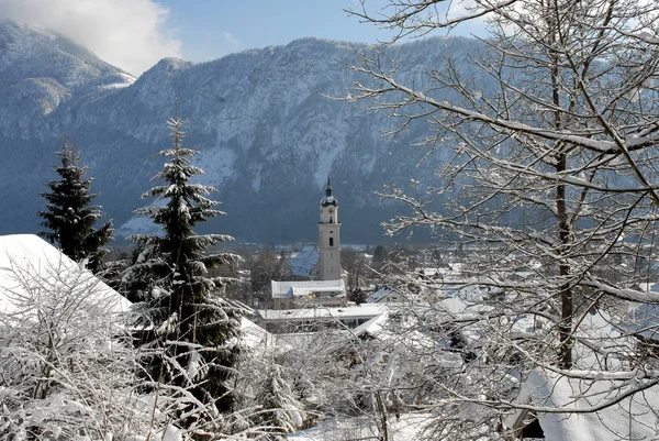 Kiefersfelden Vintern Vackra Berg — Stockfoto