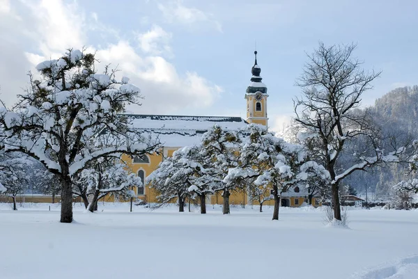 Monastery Reisach Winter — Stock Photo, Image