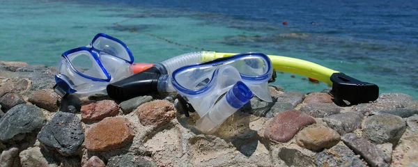 Maschera Snorkeling Mare — Foto Stock