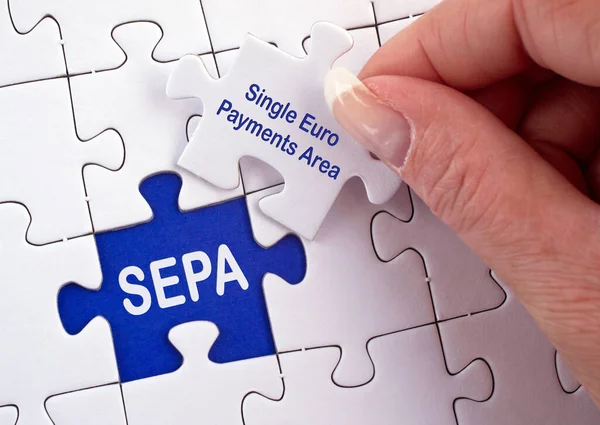 Sepa Single Euro Payments Area — Stock Photo, Image