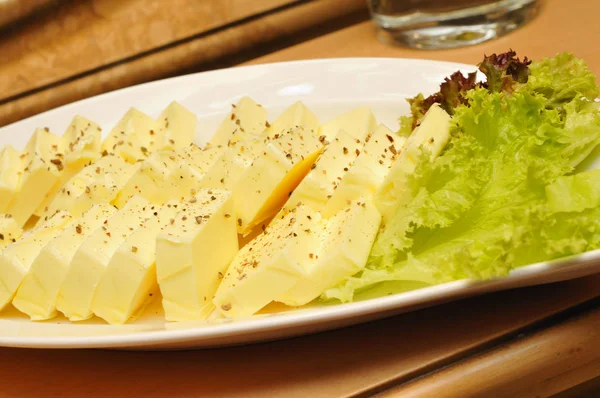 Cheese Fresh Salad Plate — Stock Photo, Image