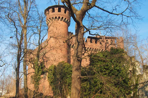 Castello Medievale Middeleeuws Kasteel Turijn Italië — Stockfoto