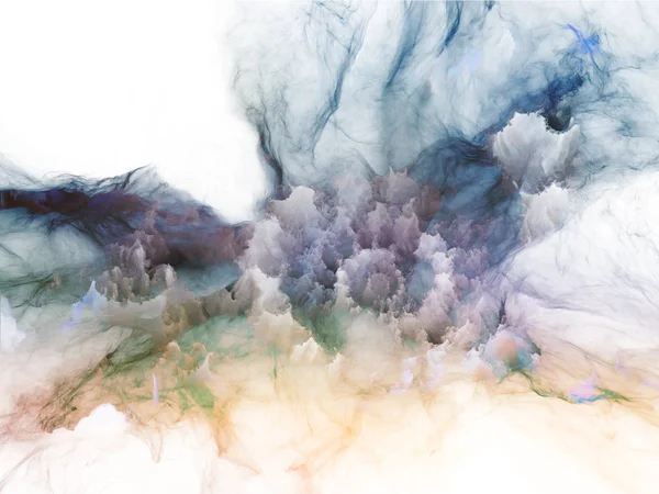 Σχέδιο Αποτελείται Από Εκρήγνυται Σκέλη Της Fractal Καπνού Και Χρώμα — Φωτογραφία Αρχείου