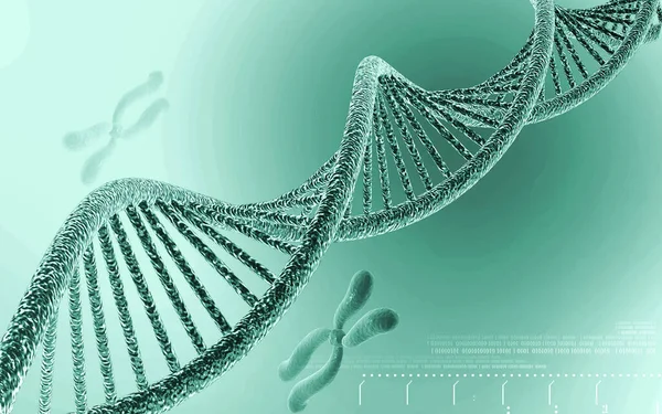 Illustrazione Digitale Struttura Del Dna Sfondo Colori — Foto Stock