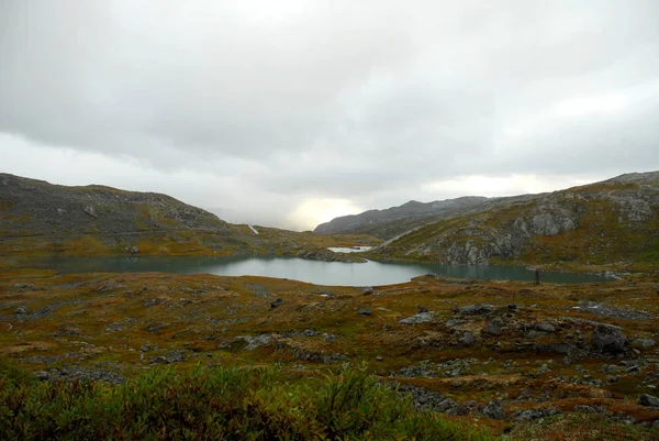 Norwegen Auf Naturlandschaft Hintergrund — Stockfoto