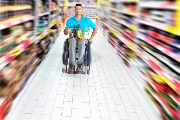 Wheelchair Everyday Shop — Stock Photo, Image