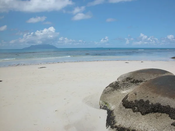 Playa Solitaria Las Seychelles Seychelles —  Fotos de Stock