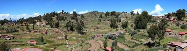 Jezero Titicaca Cestovní Koncept — Stock fotografie