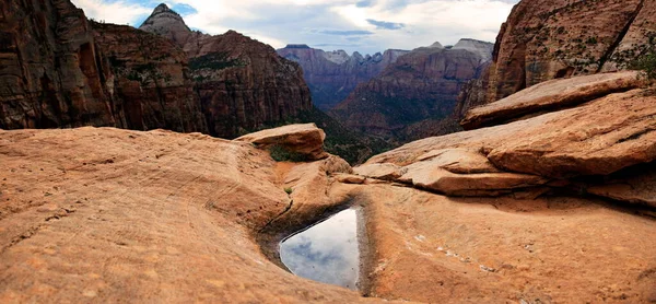 Canyon Vista Para Parque Nacional Zion Utah Estados Unidos — Fotografia de Stock