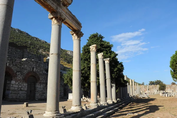 Truthahn Ephesus Säulen Thater — Stockfoto