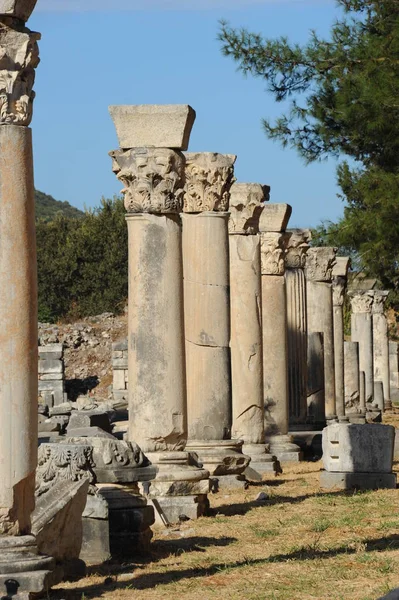 Turquia Éfeso Colunas Thater — Fotografia de Stock