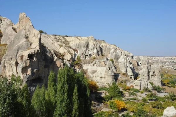 Fairy Skorstenar Urgup Cappadocia Kalkon — Stockfoto