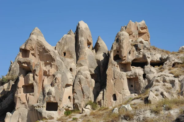 Καμινάδες Νεράιδα Στο Urgup Cappadocia Γαλοπούλα — Φωτογραφία Αρχείου