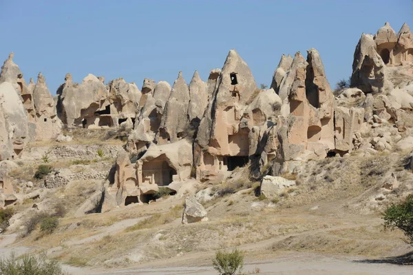 Vílí Komíny Urgup Cappadocia Krůty — Stock fotografie