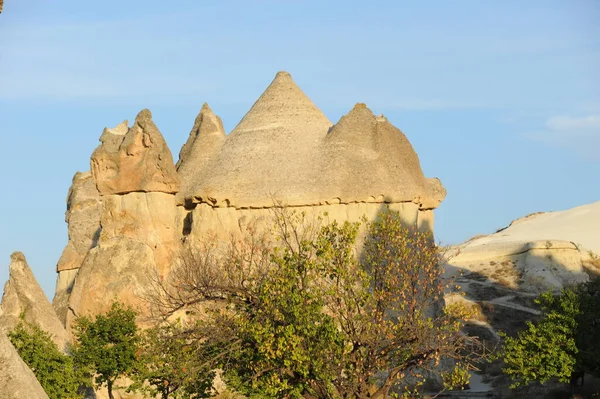 Tündér Kémények Sürgető Cappadocia Pulyka — Stock Fotó