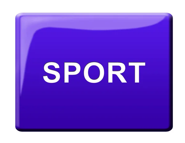 Sport Button Press Button — Stock Photo, Image