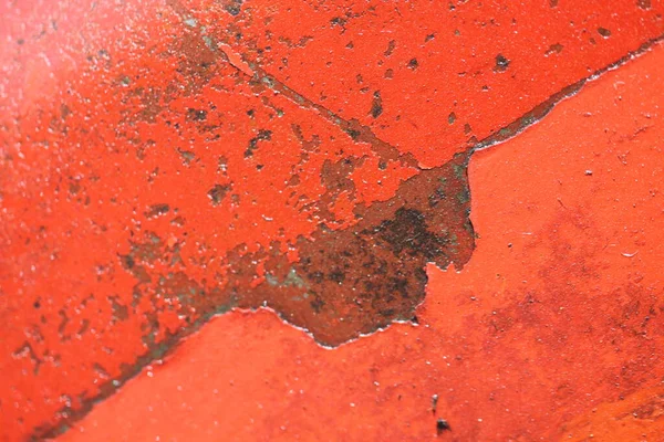 Velha Pintura Vermelha Uma Parede — Fotografia de Stock
