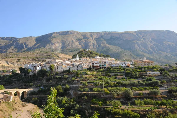 Aldeia Escondida Nas Montanhas Espanha — Fotografia de Stock