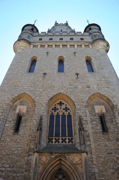 Vue Panoramique Sur Architecture Majestueuse Château Médiéval — Photo