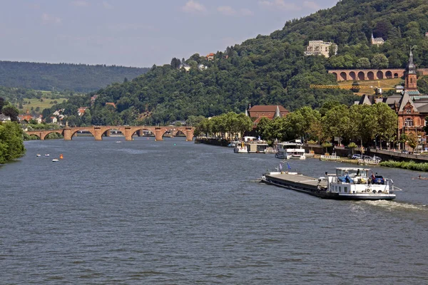 Neckar Old Bridge Heidelberg — Stock Photo, Image