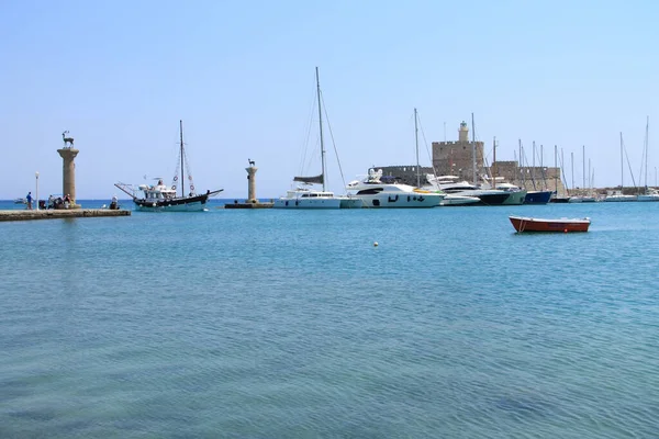 Barche Porto Acqua Mare — Foto Stock