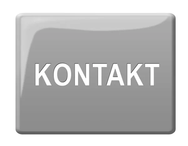 Schaltfläche Kontakt Abbildung — Stockfoto