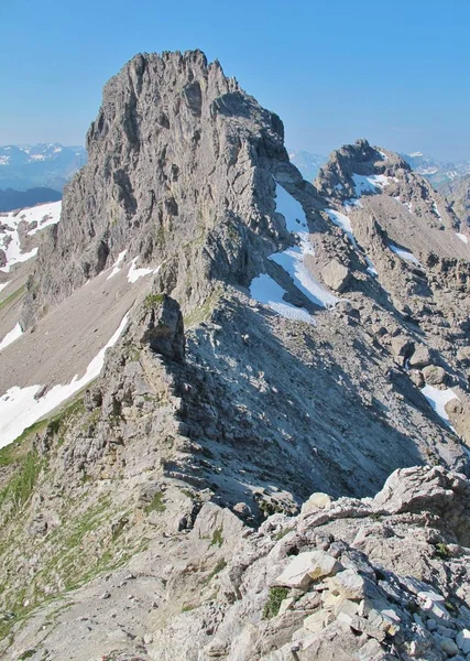 Paisagem Montanhosa Nos Alpes Suíços — Fotografia de Stock