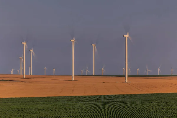 Вітроенергетичні Турбіни Енергія Вітру — стокове фото