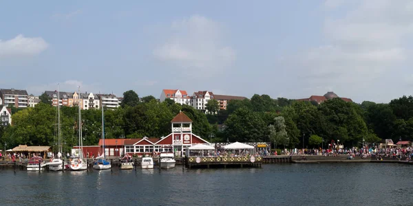 Flensburg Είναι Μια Πόλη Στην Άκρη Του Flensburg Fjord Στα — Φωτογραφία Αρχείου