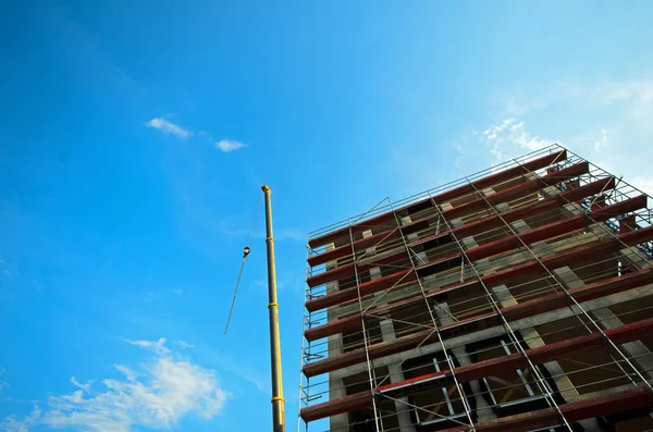 Foto Novo Edifício Ser Construído — Fotografia de Stock