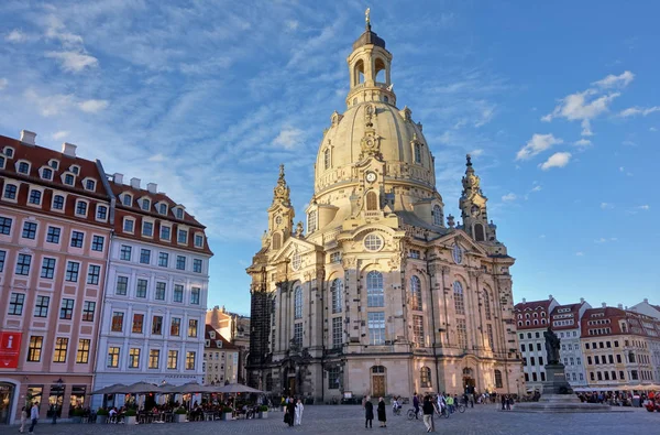Frauenkirche Dresden Evening Light — Stok fotoğraf