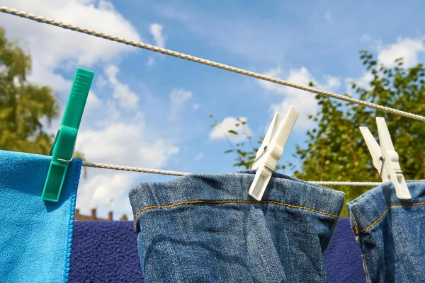 Garden Laundry Allowed Dry Sun — Stock Photo, Image