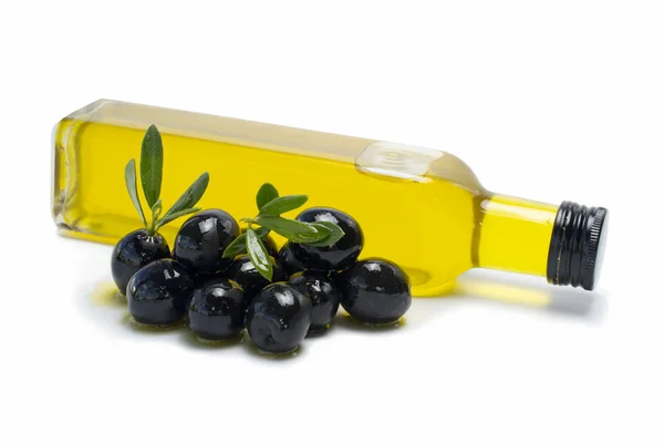 Olivenöl Isoliert Auf Weißem Hintergrund — Stockfoto