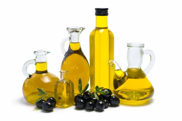 Olive Oil Isolated White Background — Stock Photo, Image