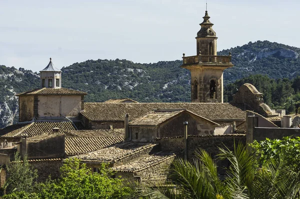 Vista Ciudad Desde Valldemossa Pueblo Montaña Mallorca —  Fotos de Stock