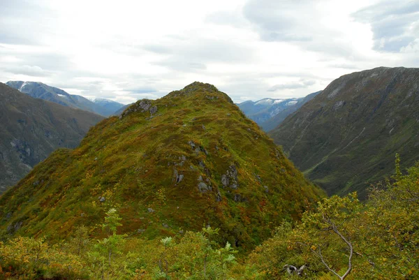 Norwegia Tle Krajobrazu — Zdjęcie stockowe