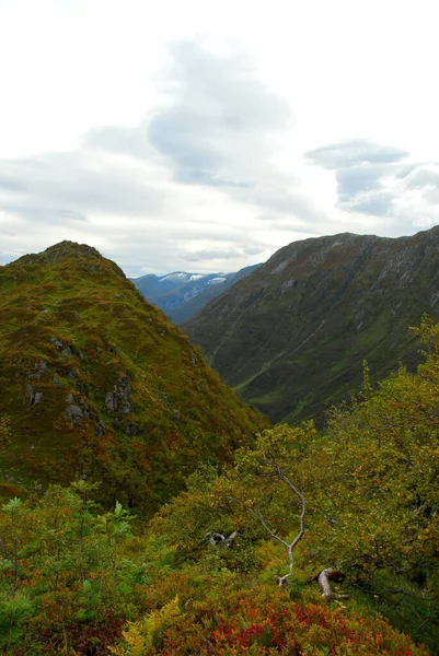 Norwegia Tle Krajobrazu — Zdjęcie stockowe