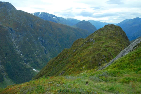 Norwegen Auf Naturlandschaft Hintergrund — Stockfoto