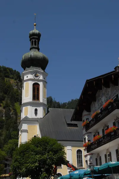 Vista Panorámica Del Hermoso Paisaje Los Alpes —  Fotos de Stock