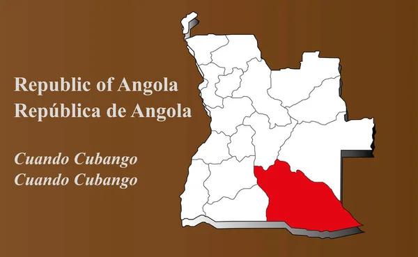 Angola Cubango Cuando Destacou — Fotografia de Stock