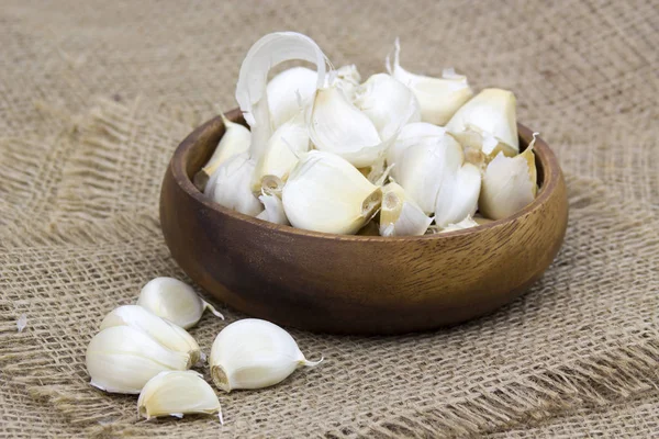 Ajo Fresco Tazón — Foto de Stock