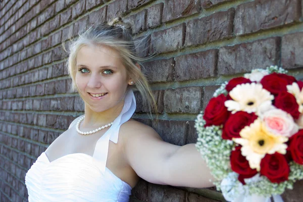 Bride Woman Wedding Dress — Stock Photo, Image