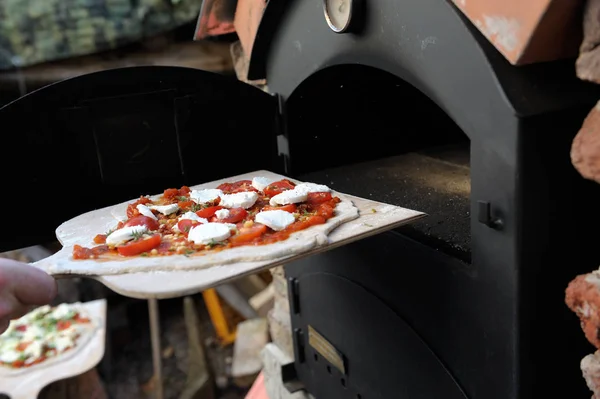 Leckere Italienische Pizza Fast Food — Stockfoto