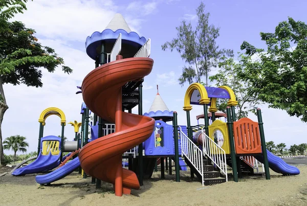 Playground Garden Blue Sky — Stock Photo, Image