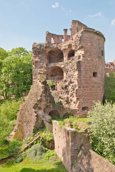 Torre Volada Del Castillo Heidelberg — Foto de Stock